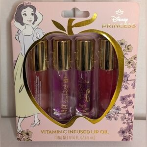 Disney Princess Snow White Vitamin C Infused Lip Oil Set Of 4 NWT